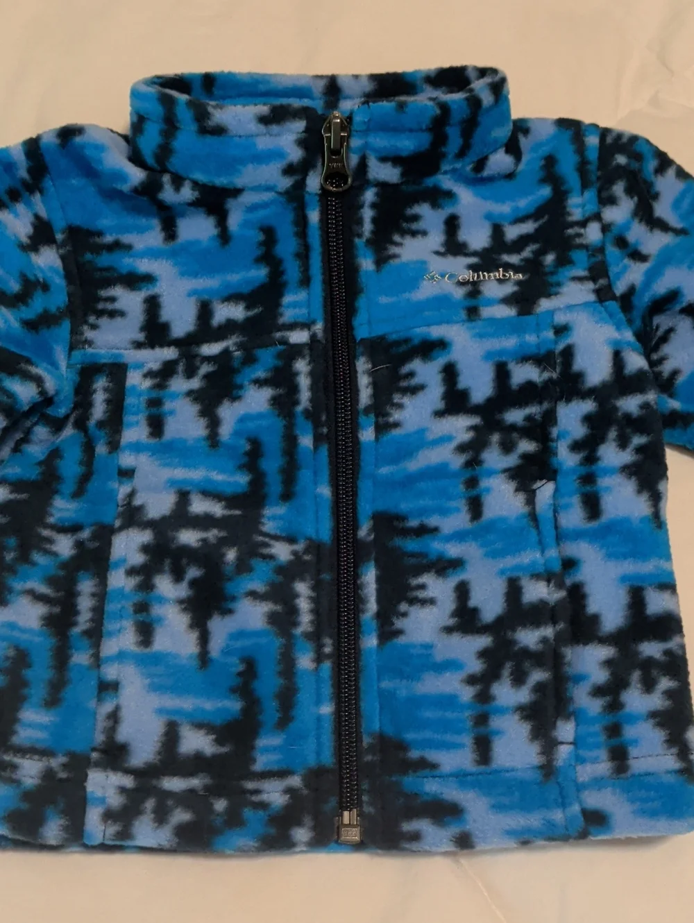 Columbia Toddler Blue Fleece Zip-Up Jacket